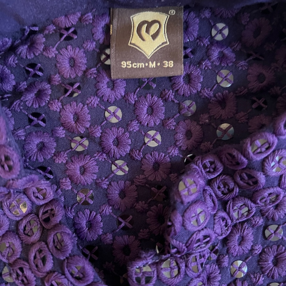 Purple Lace Floral Top